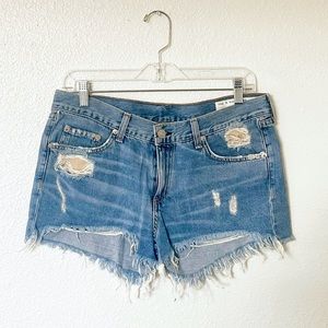 Rag & Bone Winnie Cut Off Jean Shorts Size 28